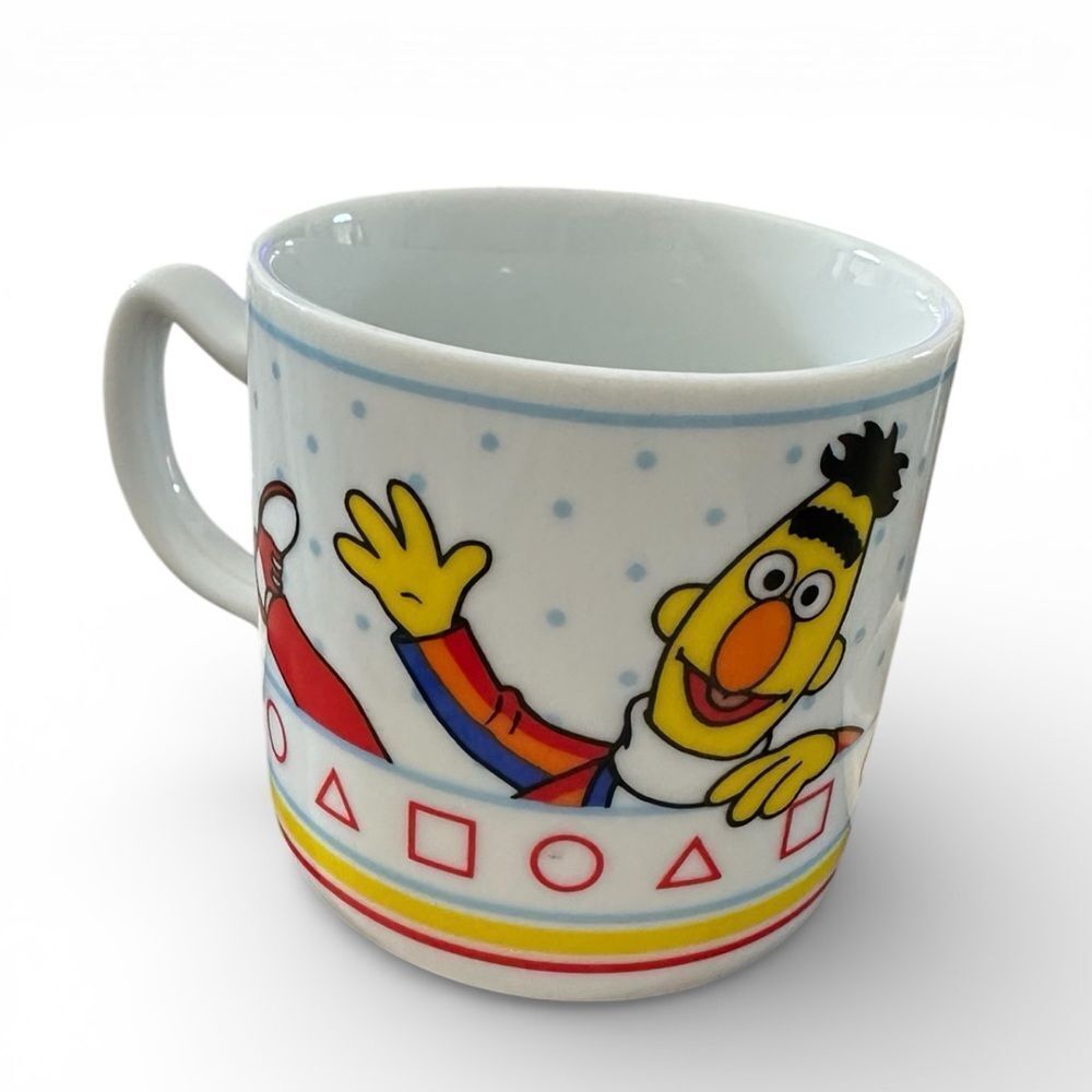 Vtg Sesame Street Bert & Ernie Cup Children’s Porcelain Coffee Mug - Picture 3 of 9
